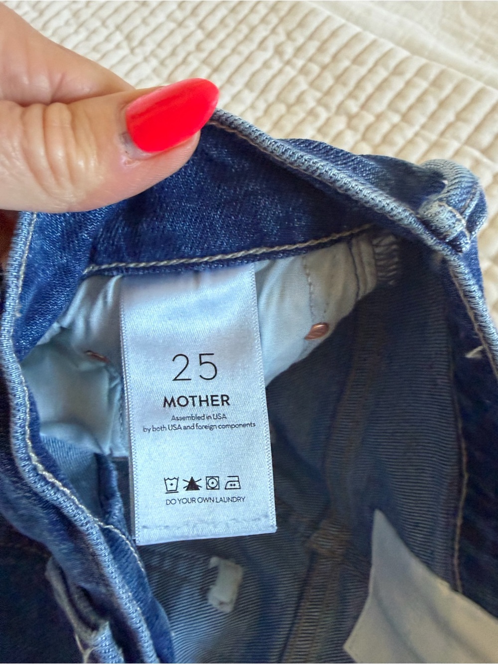 Mother Superior Swisher Sneak Fray *NWT* Hemmed - Color “Punch Buggy” - Picture 10 of 12